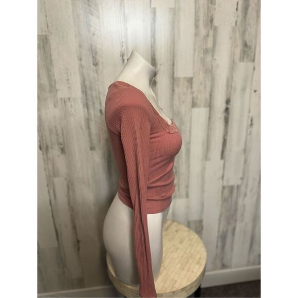Forever 21 pink long sleeve top - Picture 5 of 7